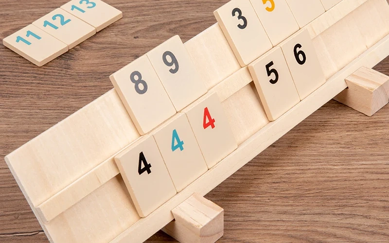 PortableWooden Mahjong Board Game